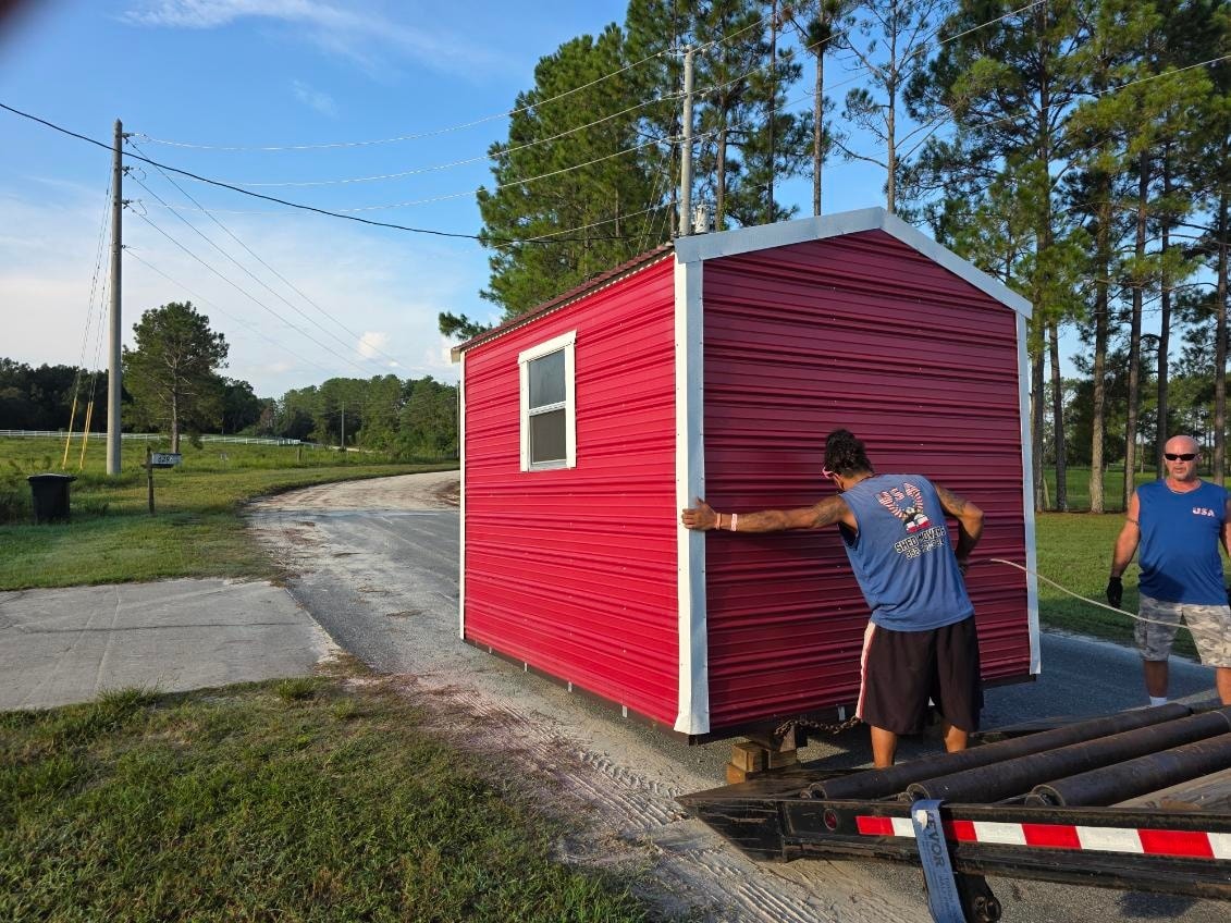 Skilled shed anchoring work across Ocala
